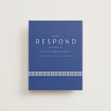 "two toned" - RSVP Online Enclosure Cards in Marseille Bleu by Deborah Chou - Front