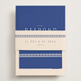 "two toned" - RSVP Online Enclosure Cards in Marseille Bleu by Deborah Chou - Assembled with Belly Band
