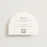 "Hepburn" - RSVP Online Enclosure Cards in Tuxedo by Megan Davis - Front