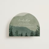 "The Forest" - RSVP Online Enclosure Cards in Jade by Elly - Front