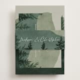 "The Forest" - RSVP Online Enclosure Cards in Jade by Elly - Assembled with Belly Band