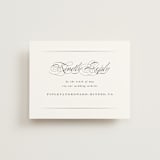 "Vow" - RSVP Online Enclosure Cards in Tuxedo by Leah Bisch - Front
