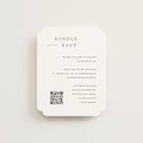"Rhythmic" - RSVP Online Enclosure Cards in Simply White by Jennifer Postorino - Front