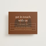 "Private Affair" - RSVP Online Enclosure Cards in Cinnamon by Nazia Hyder - Front