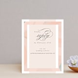 "Marbled Arch" - RSVP Online Enclosure Cards in Peach by Anna Elder - Front