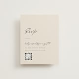 "Modernline" - RSVP Online Enclosure Cards in Cotton by April Astudillo - Front