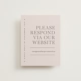 "Coco" - RSVP Online Enclosure Cards in Linen by Carly Reed Walker - Front