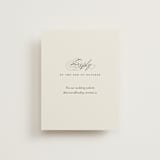 "Tandem" - RSVP Online Enclosure Cards in Buttercream by Jessica Williams - Front