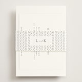 "Mountainview" - RSVP Online Enclosure Cards in Pewter by Sarah Brown - Assembled with Belly Band