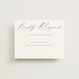 "Modern Vintage" - RSVP Online Enclosure Cards in Jade by Emily Betts - Front