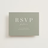 "Mystique" - RSVP Online Enclosure Cards in Linen by Ashley Rosenbaum - Front