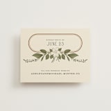 "Vintage Print" - RSVP Online Enclosure Cards in Licorice by GeekInk Design - Front