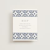 "watercolor tile" - RSVP Online Enclosure Cards in Cobalt by Katharine Watson - Front