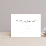 "Postale" - RSVP Online Enclosure Cards in Ebony by Ann Gardner - Front