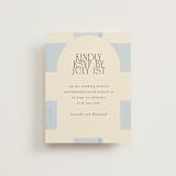 "Checker Wash" - RSVP Online Enclosure Cards in Ivory by Baumbirdy - Front