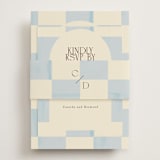 "Checker Wash" - RSVP Online Enclosure Cards in Ivory by Baumbirdy - Assembled with Belly Band