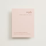 "Mod Initials" - RSVP Online Enclosure Cards in Rust by Genna Blackburn - Front