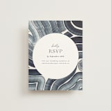 "Painted Trails" - RSVP Online Enclosure Cards in Navy by Alethea and Ruth - Front
