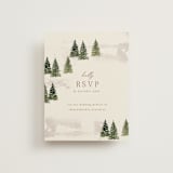 "Into the Forest" - RSVP Online Enclosure Cards in Cream by Alethea and Ruth - Front