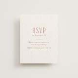 "Echo" - RSVP Online Enclosure Cards in Rust by Jennifer Wick - Front