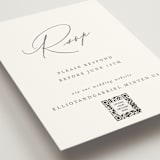 "Scripted Names" - RSVP Online Enclosure Cards in Pearl by Hooray Creative - Detail