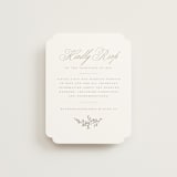 "Romantic Wreath" - RSVP Online Enclosure Cards in Chantilly by Wildfield Paper Co - Front