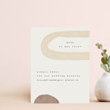 "Minimalist Shapes" - RSVP Online Enclosure Cards in Natural by Heather Cairl - Front