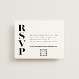 "Make it official" - RSVP Online Enclosure Cards in Panda by Lea Delaveris - Front