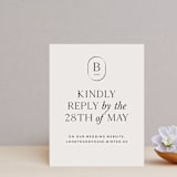"Apropos" - RSVP Online Enclosure Cards in Au Lait by Design Lotus - Front