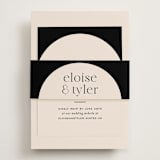 "Little party big love" - RSVP Online Enclosure Cards in Noir by Jessica Corliss - Assembled with Belly Band