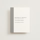 "Portrait" - RSVP Online Enclosure Cards in Platinum by Heather Schertzer - Front