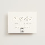 "Napa" - RSVP Online Enclosure Cards in Golden by Kelly Schmidt - Front