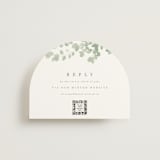 "Vining" - RSVP Online Enclosure Cards in Eucalyptus by Kristie Kern - Front