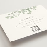 "Vining" - RSVP Online Enclosure Cards in Eucalyptus by Kristie Kern - Detail