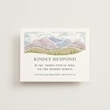 "River Valley" - RSVP Online Enclosure Cards in Pine by Paper Sun Studio - Front