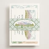 "River Valley" - RSVP Online Enclosure Cards in Pine by Paper Sun Studio - Assembled with Belly Band