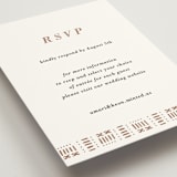 "Amari" - RSVP Online Enclosure Cards in Ivory by Oma N. Ramkhelawan - Detail