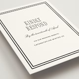 "Formal Minimalist" - RSVP Online Enclosure Cards in Silk by Kelly Schmidt - Detail