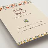 "Mughal Gardens" - RSVP Online Enclosure Cards in Ivory by Sherley Ferreira - Detail
