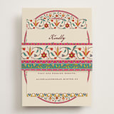 "Mughal Gardens" - RSVP Online Enclosure Cards in Ivory by Sherley Ferreira - Assembled with Belly Band