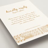 "Tribal Rythm" - RSVP Online Enclosure Cards in Amber by Selima Akhter - Detail
