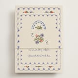 "Artisan Wedding" - RSVP Online Enclosure Cards in Sea by Chris Griffith - Assembled with Belly Band