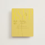 "Bloom" - RSVP Online Enclosure Cards in Caribbean Citrus by Morgan Kendall - Front