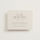 "Arabilla Overlap" - RSVP Online Enclosure Cards in Linen by Kelly Schmidt - Front