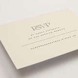 "Tendu" - RSVP Online Enclosure Cards in Creme by Carly Reed Walker - Detail