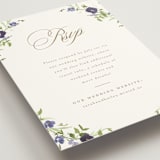"Wildflower Trellis" - RSVP Online Enclosure Cards in Iris by Everett Paper Goods - Detail