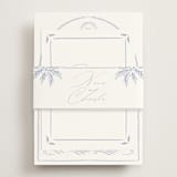 "Ocean Dreams" - RSVP Online Enclosure Cards in Pale Cerulean by Sabrin Deirani - Assembled with Belly Band