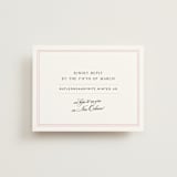 "Nola" - RSVP Online Enclosure Cards in Peony by Megan Davis - Front