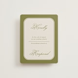 "Emerson" - RSVP Online Enclosure Cards in Evergreen by Kelly Watkins - Front