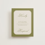 "Emerson" - RSVP Online Enclosure Cards in Evergreen by Kelly Watkins - Front
